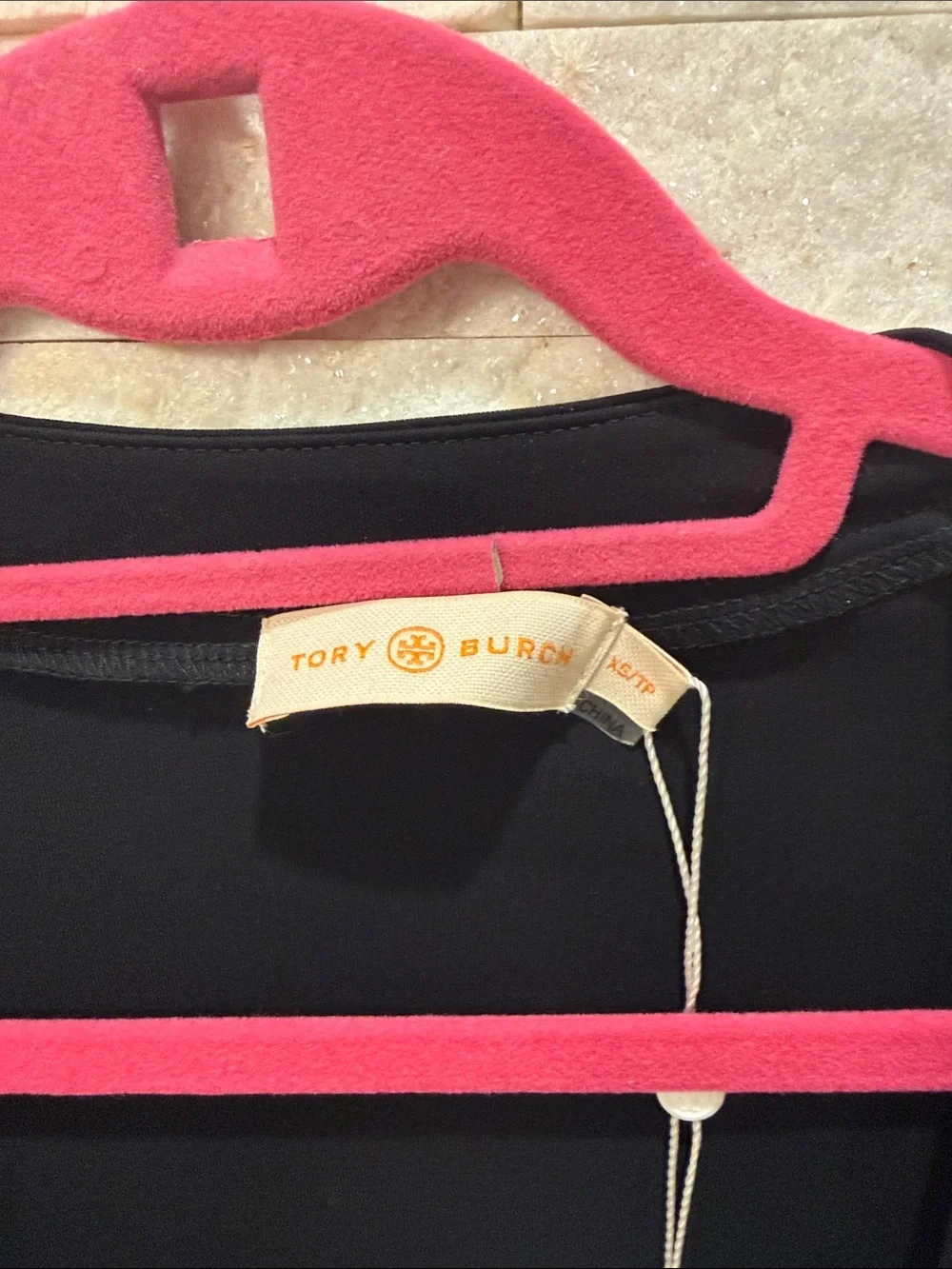 Tory Burch Black and Rust Wrap Maxi Dress